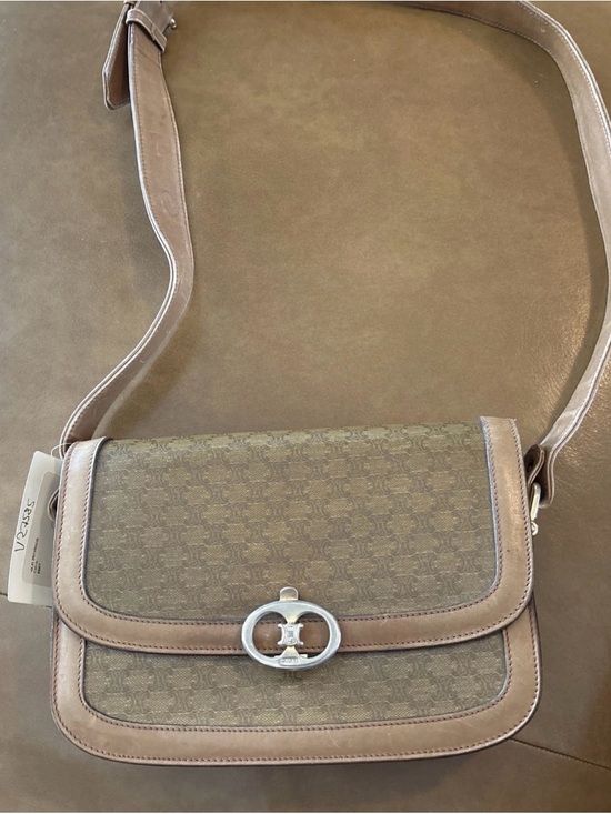 Celine Handbags - Vintage Celine Macadam Logo PVC Leather Shoulder Bag